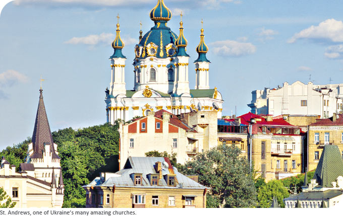 St. Andres, one of Ukraine's many amazing churches.